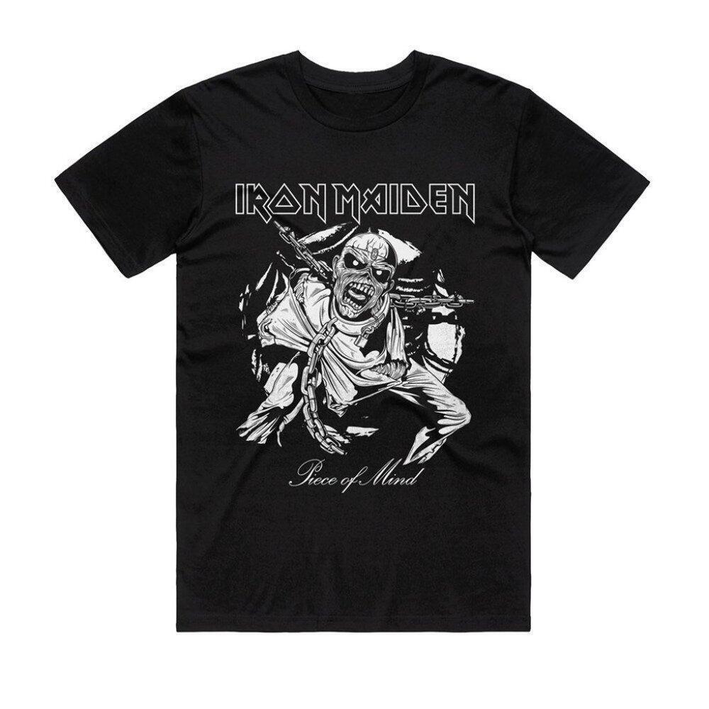 Iron Maiden Piece Of Mind Grey Metal Graphic Unisex T-Shirt 165